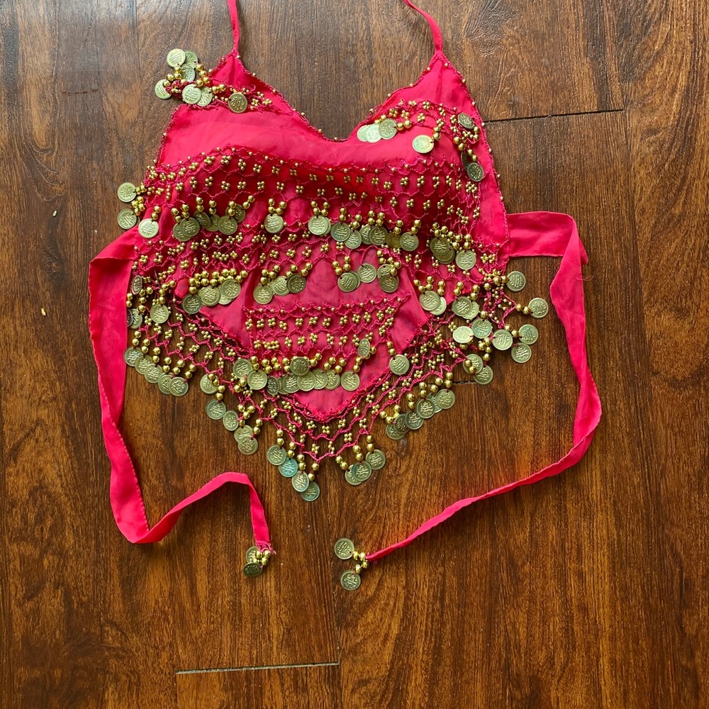 All eyes on you jewel gold chain top